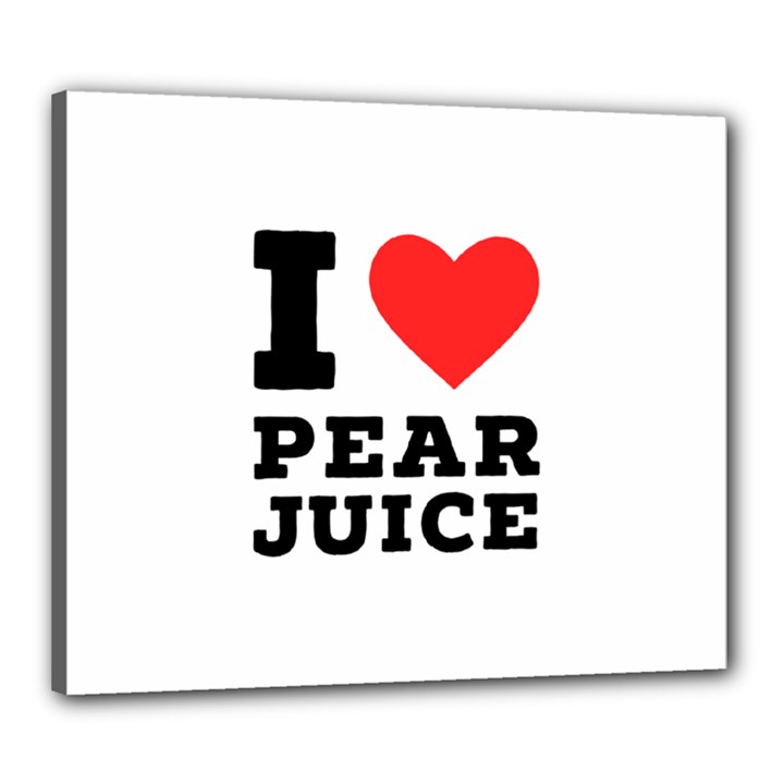 I love pear juice Canvas 24  x 20  (Stretched)