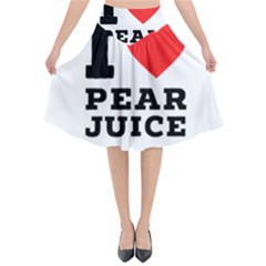 I Love Pear Juice Flared Midi Skirt by ilovewhateva