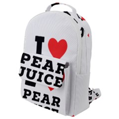 I Love Pear Juice Flap Pocket Backpack (small) by ilovewhateva