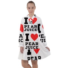 I Love Pear Juice All Frills Chiffon Dress by ilovewhateva