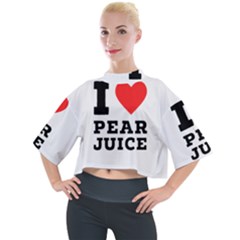 I Love Pear Juice Mock Neck Tee by ilovewhateva