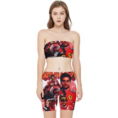 Carlos Sainz Stretch Shorts And Tube Top Set