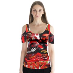 Carlos Sainz Butterfly Sleeve Cutout Tee 