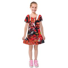 Carlos Sainz Kids  Short Sleeve Velvet Dress