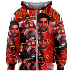 Carlos Sainz Kids  Zipper Hoodie Without Drawstring by Boster123