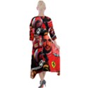 Carlos Sainz Quarter Sleeve Wrap Front Maxi Dress View2