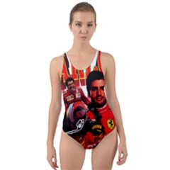 Carlos Sainz Cut-out Back One Piece Swimsuit