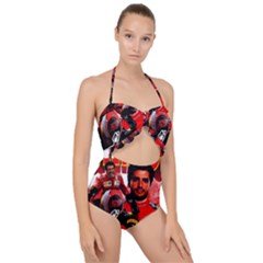 Carlos Sainz Scallop Top Cut Out Swimsuit