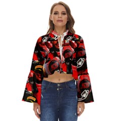 Carlos Sainz Boho Long Bell Sleeve Top