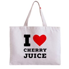 I Love Cherry Juice Zipper Mini Tote Bag by ilovewhateva