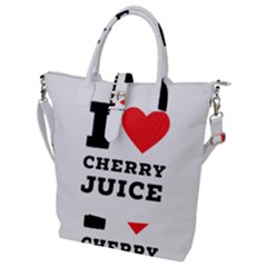 I Love Cherry Juice Buckle Top Tote Bag by ilovewhateva