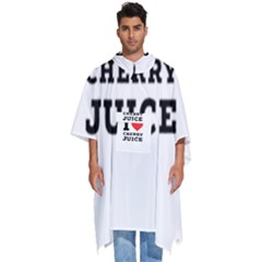 I Love Cherry Juice Men s Hooded Rain Ponchos by ilovewhateva