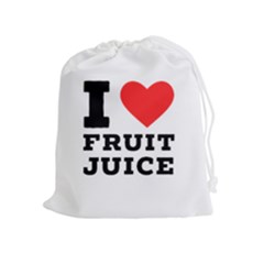 I Love Fruit Juice Drawstring Pouch (xl) by ilovewhateva