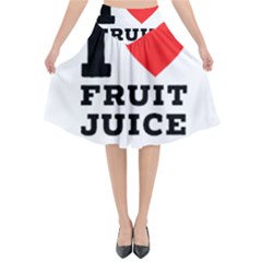 I Love Fruit Juice Flared Midi Skirt by ilovewhateva