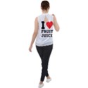 I love fruit juice Mock Neck Chiffon Sleeveless Top View2