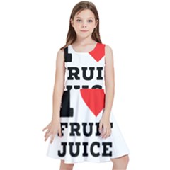 I Love Fruit Juice Kids  Skater Dress by ilovewhateva