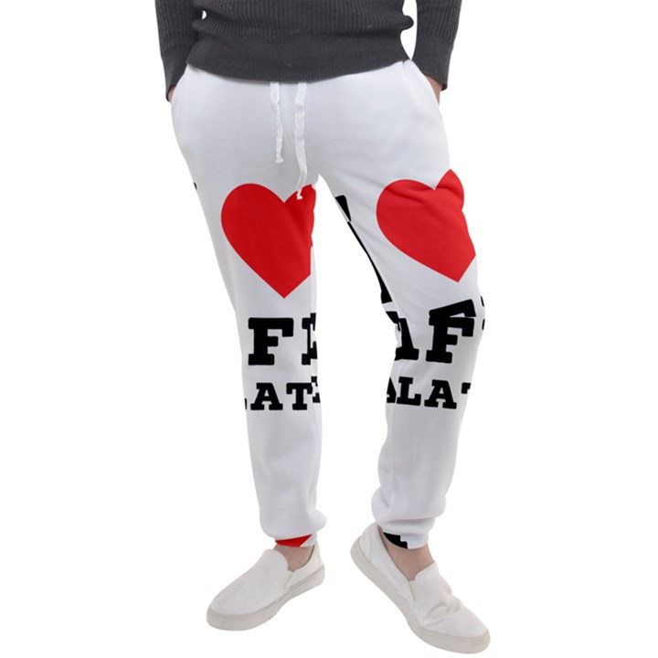 I love cafe au late Men s Jogger Sweatpants