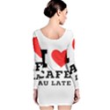 I love cafe au late Long Sleeve Velvet Bodycon Dress View2