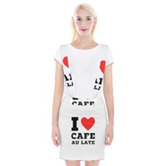 I Love Cafe Au Late Braces Suspender Skirt by ilovewhateva