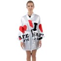 I love cafe au late Long Sleeve Satin Kimono View1