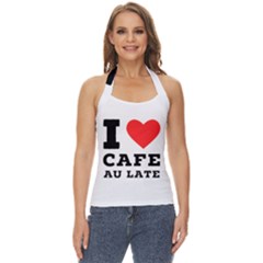 I Love Cafe Au Late Basic Halter Top by ilovewhateva