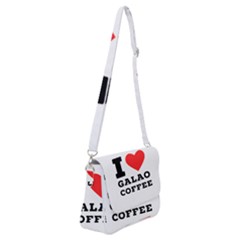 I Love Galao Coffee Shoulder Bag With Back Zipper by ilovewhateva