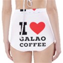 I love galao coffee High-Waisted Bikini Bottoms View2