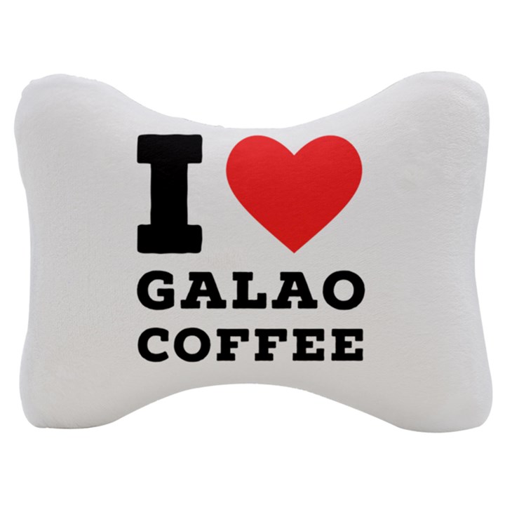 I love galao coffee Velour Seat Head Rest Cushion