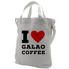 I Love Galao Coffee Canvas Messenger Bag by ilovewhateva