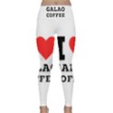 I love galao coffee Lightweight Velour Classic Yoga Leggings View1