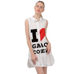 I Love Galao Coffee Sleeveless Shirt Dress by ilovewhateva