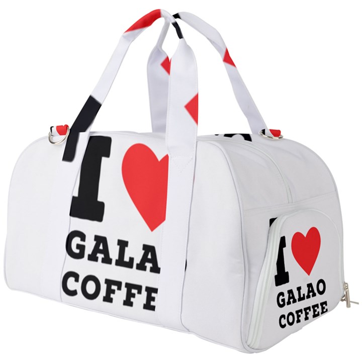 I love galao coffee Burner Gym Duffel Bag