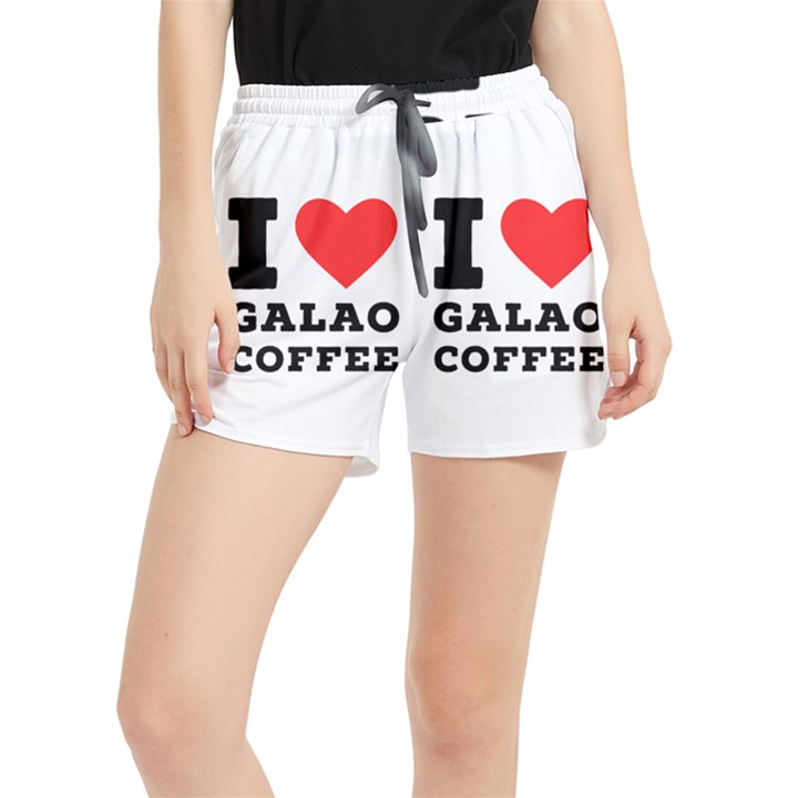 I love galao coffee Women s Runner Shorts