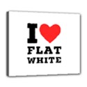 I love flat white Deluxe Canvas 24  x 20  (Stretched) View1