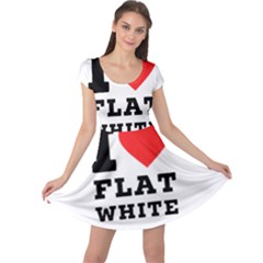 I Love Flat White Cap Sleeve Dress by ilovewhateva