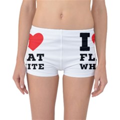 I Love Flat White Reversible Boyleg Bikini Bottoms by ilovewhateva