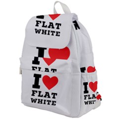 I Love Flat White Top Flap Backpack by ilovewhateva