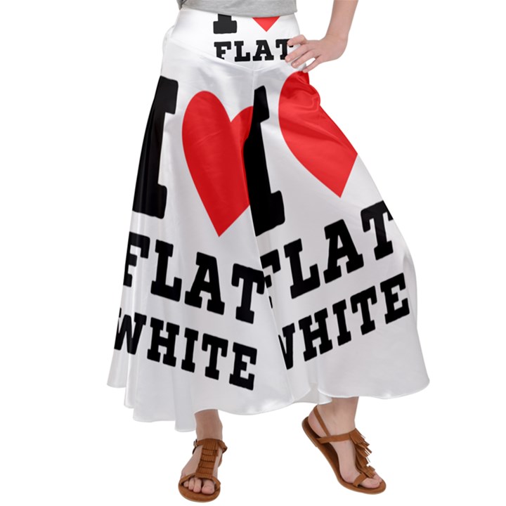 I love flat white Women s Satin Palazzo Pants