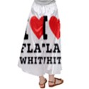 I love flat white Women s Satin Palazzo Pants View2