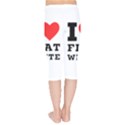 I love flat white Kids  Capri Leggings  View2