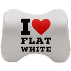 I Love Flat White Head Support Cushion by ilovewhateva