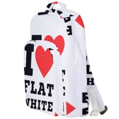 I Love Flat White Double Compartment Backpack by ilovewhateva