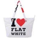 I love flat white Full Print Shoulder Bag View1