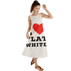 I Love Flat White Summer Maxi Dress by ilovewhateva