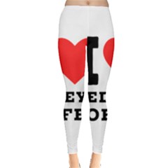 I Love Red Eye Coffee Leggings  by ilovewhateva