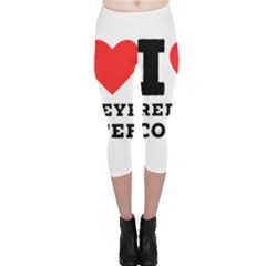 I Love Red Eye Coffee Capri Leggings  by ilovewhateva