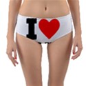 I love red eye coffee Reversible Mid-Waist Bikini Bottoms View3