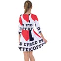 I love red eye coffee Smock Dress View2