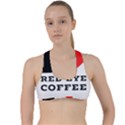 I love red eye coffee Criss Cross Racerback Sports Bra View1