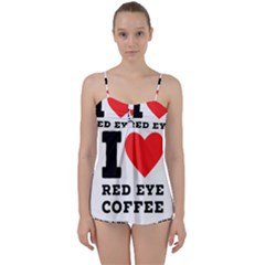 I Love Red Eye Coffee Babydoll Tankini Set by ilovewhateva